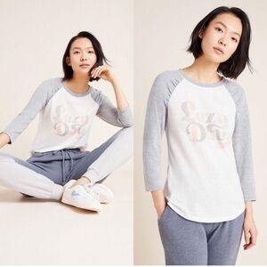 Anthropologie Alice Loro Lazy Day Baseball Tee